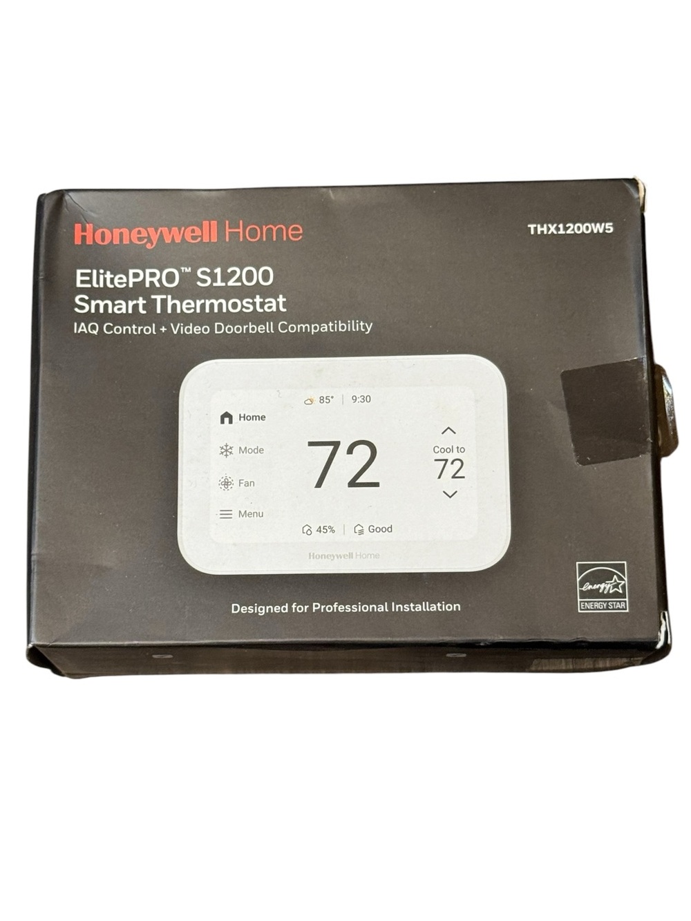 Honeywell Home ElitePRO S1200 Smart Thermostat - White IAQ Control